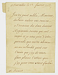 MSMA 1/10.19: Lettre de Louis-Auguste de Bourbon à Jean-Victor II. Besenval