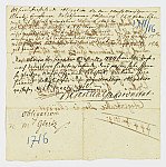 MSMA 1/17.8: Obligation zwischen Johann Viktor II Besenval und Johannes Victor Gleitz