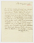 MSMA 1/18.119: Courrier de Zurlauben à Johann Viktor Peter Joseph Besenval