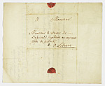 MSMA 1/18.139: Courrier du bailli Clavé à Johann Viktor Peter Joseph Besenval