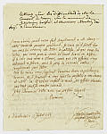 MSMA 1/18.164: Courrier du bailli Clavé à Johann Viktor Peter Joseph Besenval
