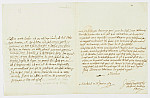 MSMA 1/18.170: Courrier du bailli Clavé à Johann Viktor Peter Joseph Besenval