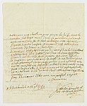 MSMA 1/18.207: Courrier du bailli Clavé à Johann Viktor Peter Joseph Besenval