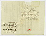 MSMA 1/18.243: Courrier du commis-greffier Hitzelberger à Johann Viktor Peter Joseph Besenval II