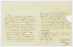 MSMA 1/18.243: Courrier du commis-greffier Hitzelberger à Johann Viktor Peter Joseph Besenval II