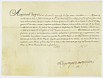 MSMA 1/18.310: Diplôme de brigadier des armées du roi pour Johann Viktor Peter Joseph Besenval par le roi Louis XV