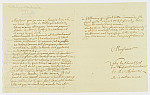 MSMA 1/18.7: Courrier de Johann Viktor Peter Joseph Besenval