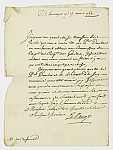 MSMA 1/18.82: Courrier de M. le maréchal de La Ravoye à Johann Viktor Peter Joseph Besenval