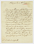 MSMA 1/18.86: Courrier de M. le maréchal de La Ravoye à Johann Viktor Peter Joseph Besenval