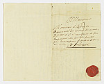 MSMA 1/19.5: Courrier de Surbeck pour Johann Viktor Peter Joseph Besenval