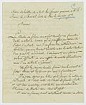 MSMA 1/20.116: Copie de la lettre de MM. les fermiers généraux à Mr. le Baron de Besenval