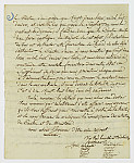 MSMA 1/20.116: Copie de la lettre de MM. les fermiers généraux à Mr. le Baron de Besenval