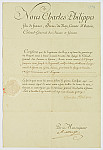 MSMA 1/20.129: Certificat par le colonel général des Suisses à la charge de sous-aide major pour Georges-François Ours Joseph de Besenval