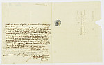 MSMA 1/21.170: Courrier du bailli Clavé à Johann Viktor Peter Joseph Besenval