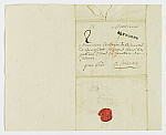 MSMA 1/21.176: Courrier du bailli Clavé à Johann Viktor Peter Joseph Besenval