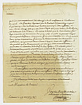 MSMA 1/21.211: Courrier du Sr. Henneberger à Johann Viktor Peter Joseph Besenval