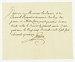 MSMA 1/22.160: Quittance de Johann Viktor Peter Joseph Besenval à Franz Viktor Josef Settier pour sa compagnie aux Gardes suisses