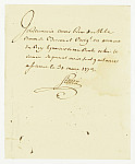 MSMA 1/22.163: Quittance de Johann Viktor Peter Joseph Besenval à Franz Viktor Josef Settier pour sa compagnie aux Gardes suisses
