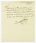 MSMA 1/22.169: Quittance de Johann Viktor Peter Joseph Besenval à Franz Viktor Josef Settier pour sa compagnie aux Gardes suisses