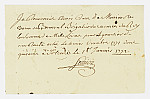 MSMA 1/22.174: Quittance de Johann Viktor Peter Joseph Besenval à Franz Viktor Josef Settier pour sa compagnie aux Gardes suisses