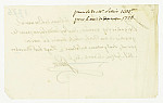 MSMA 1/22.179: Quittance de Johann Viktor Peter Joseph Besenval à Franz Viktor Josef Settier pour sa compagnie aux Gardes suisses