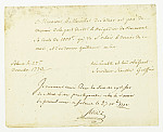 MSMA 1/22.187: Quittance de Johann Viktor Peter Joseph Besenval à Franz Viktor Josef Settier pour sa compagnie aux Gardes suisses