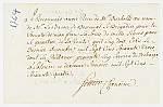 MSMA 1/22.200: Quittance de Johann Viktor Peter Joseph Besenval à Franz Viktor Josef Settier pour sa compagnie aux Gardes suisses