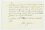 MSMA 1/22.206: Quittance de Johann Viktor Peter Joseph Besenval à Franz Viktor Josef Settier pour sa compagnie aux Gardes suisses
