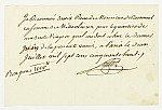 MSMA 1/22.211: Quittance de Johann Viktor Peter Joseph Besenval à Franz Viktor Josef Settier pour sa compagnie aux Gardes suisses