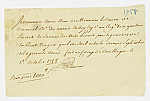 MSMA 1/22.213: Quittance de Johann Viktor Peter Joseph Besenval à Franz Viktor Josef Settier pour sa compagnie aux Gardes suisses