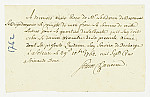 MSMA 1/22.217: Quittance de Johann Viktor Peter Joseph Besenval à Franz Viktor Josef Settier pour sa compagnie aux Gardes suisses