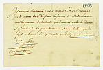 MSMA 1/22.219: Quittance de Johann Viktor Peter Joseph Besenval à Franz Viktor Josef Settier pour sa compagnie aux Gardes suisses