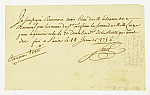 MSMA 1/22.222: Quittance de Johann Viktor Peter Joseph Besenval à Franz Viktor Josef Settier pour sa compagnie aux Gardes suisses