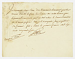 MSMA 1/22.226: Quittance de Johann Viktor Peter Joseph Besenval à Franz Viktor Josef Settier pour sa compagnie aux Gardes suisses
