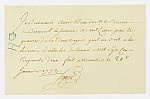 MSMA 1/22.231: Quittance de Johann Viktor Peter Joseph Besenval à Franz Viktor Josef Settier pour sa compagnie aux Gardes suisses