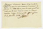 MSMA 1/22.234: Quittance de Johann Viktor Peter Joseph Besenval à Franz Viktor Josef Settier pour sa compagnie aux Gardes suisses