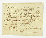 MSMA 1/22.258: Enveloppe d'un courrier de Georg Franz Joseph à Johann Viktor Peter Joseph Besenval