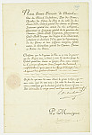 MSMA 1/22.273: Brevet d’enseigne pour Georges François Urs de Besenval au régiment des Gardes suisses
