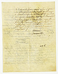 MSMA 1/22.279: Extrait des registres du Conseil souverain d’Alsace pour la prestation de serment de Georg Franz Urs Besenval