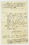 MSMA 1/22.33: Auflistung verschiedener Schulden aus dem Jahr 1773 / Courrier de Johann Viktor Besenval à Peter Viktor Besenval