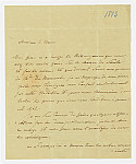 MSMA 1/23.109: Courrier d'Augustin Besenval au baron d’Estavayer au sujet de travaux généalogiques