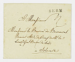 MSMA 1/24.151: Enveloppe d'un courrier pour Martin Ludwig Besenval