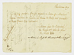 MSMA 1/24.171: Quittance de paiement de Martin Ludwig Besenval pour les frais à l'admission à l'ordre de Saint-Maurice et Lazare