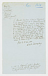 MSMA 1/24.190: Copie d'un courrier du ministère de la guerre à Martin Ludwig Besenval relatif à son rang de lieutenant-colonel