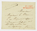 MSMA 1/24.196: Enveloppe d'un courrier pour Martin Ludwig Besenval