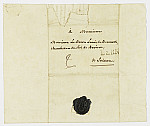 MSMA 1/24.301: Courrier du baron d’Estavayer à Martin Ludwig de Besenval