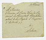 MSMA 1/24.5: Enveloppe d'un courrier pour Martin Ludwig Besenval