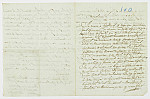 MSMA 1/25.647: Courrier pour Martin Ludwig Besenval relatif à un emprunt auprès de M. Ronus