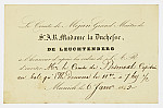 MSMA 1/27.214: Invitation du comte de Mejan au comte de Besenval pour un bal à Munich