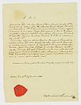 MSMA 1/27.3: Certificat de mariage entre Amédée de Besenval et Emeline de Besenval